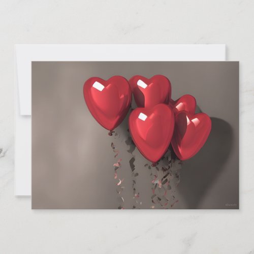Ai Robots Valentines Day Hearts Holiday Card
