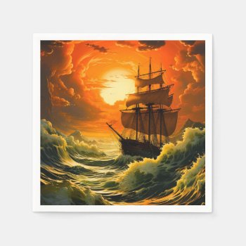Ai Ship Napkins by MarblesPictures at Zazzle
