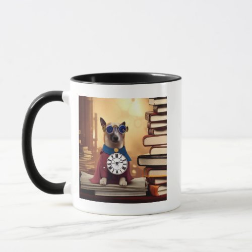 AI Steampunk superhero Dog Mug