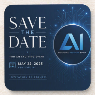 AI Summit 2025: Intelligence, Innovation, Impact | Beverage Coaster