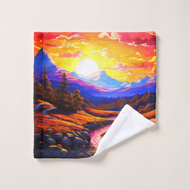 Ai Sunset Wash Cloth (Wash Cloth)