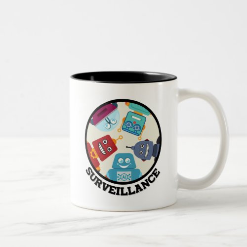 AI Surveillance Two_Tone Coffee Mug