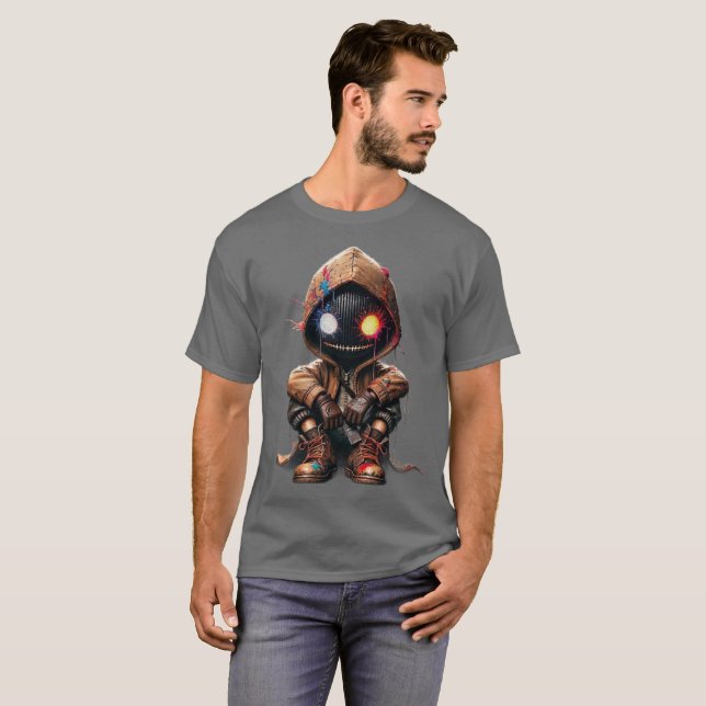 ai t-shirt futuristic tech robot design (Front Full)