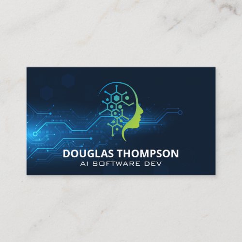 AI Tech Logo | Modern Tech Hardware Business Card