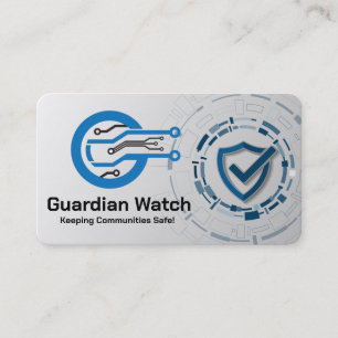 AI Tech Security Data Center Business Card