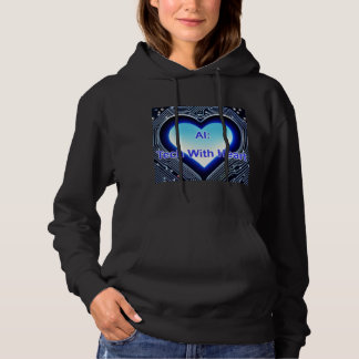 AI: Tech with Heart Women's Black Hoodie