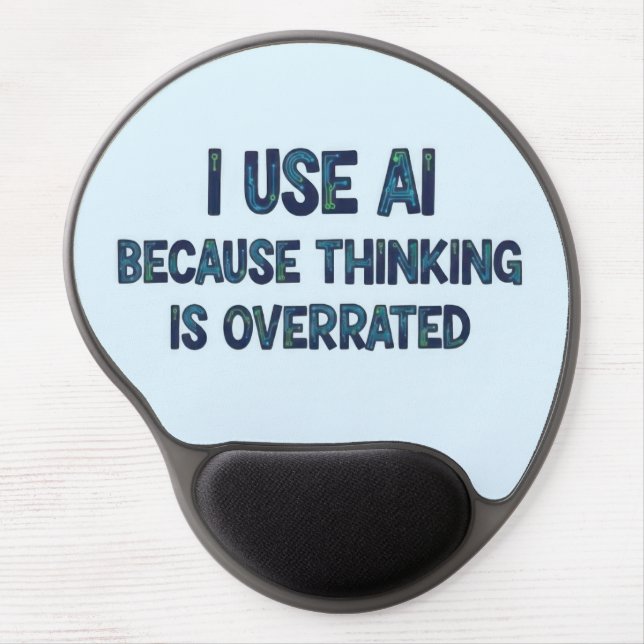 AI Text Gel Mouse Pad (Front)