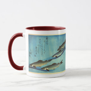 Ai (Trout) - Hiroshige's Color Japanese Fish Print Mug