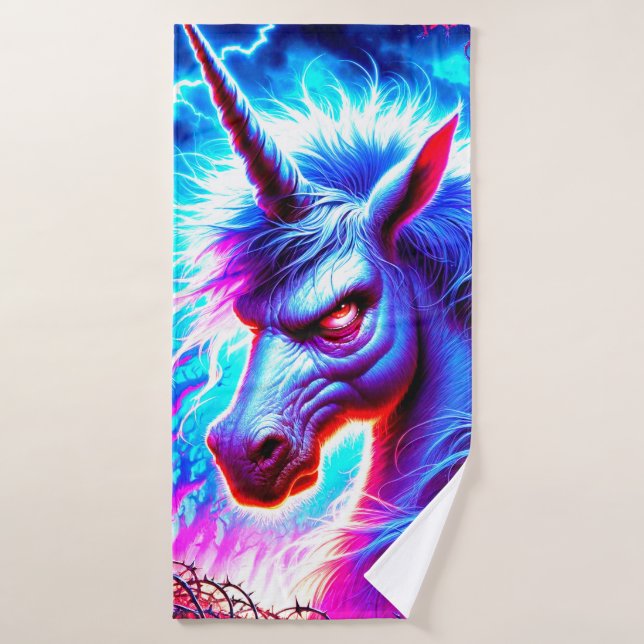 Ai Unicorn Bath Towel (Bath Towel)
