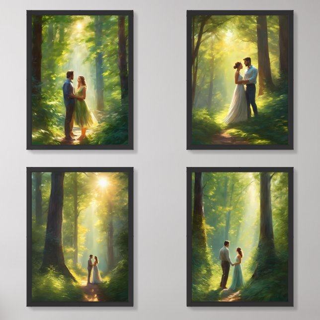 AI Wall Art, A Couple from Nature Art Sets (Front)