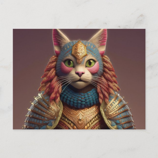 AI Yarn Cat Postcard (Front)