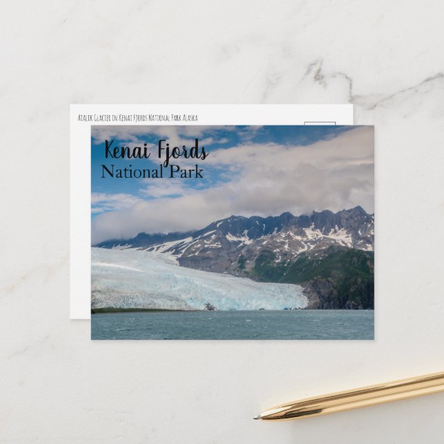 Aialik Glacier Kenai Fjords National Park Postcard (Front/Back In Situ)