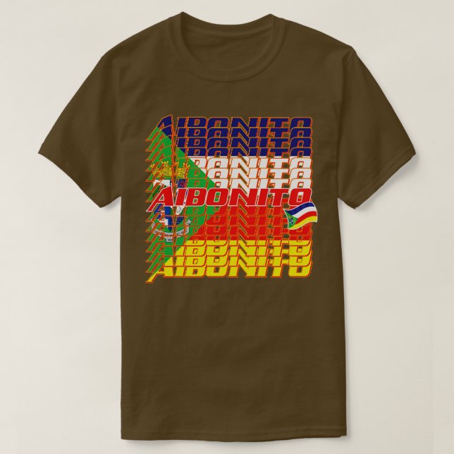 Aibonito Cascade text T-Shirt (Design Front)