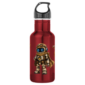 AIC Desert Travelers Robot Explorer Stainless Steel Water Bottle