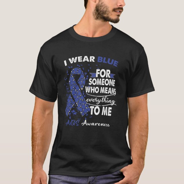 Aicardi-Goutieres Syndrome AGS Awareness Warrior  T-Shirt (Front)