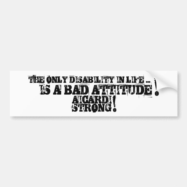 Aicardi Strong Bumper Sticker (Front)