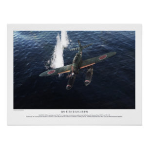 Aichi E13A Type 0 Reconnaissance Seaplane "Jake" Poster
