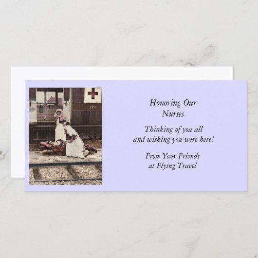 Aid for Wounded at Train Depot (Front/Back)