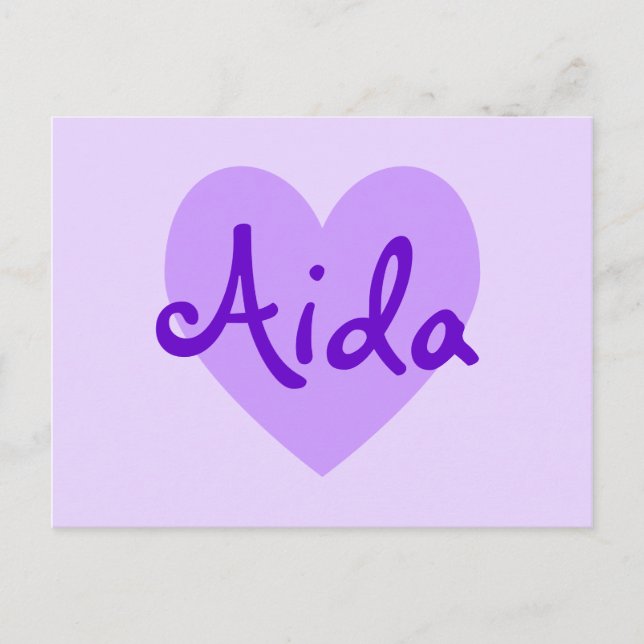 Aida in Purple Postcard (Front)