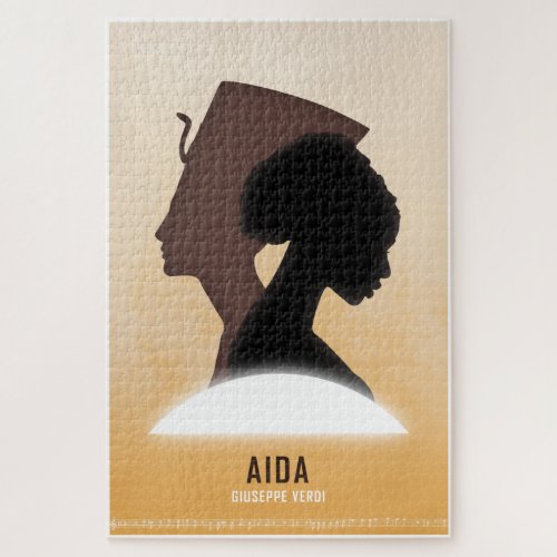 Aida opera by Giuseppe Verdi Nefertiti bust Jigsaw Puzzle