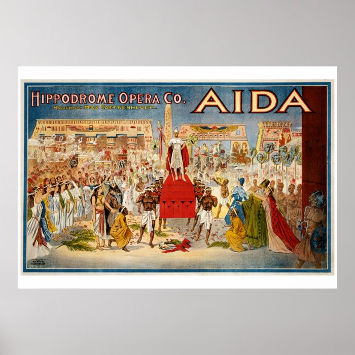 Aida Opera poster 1898