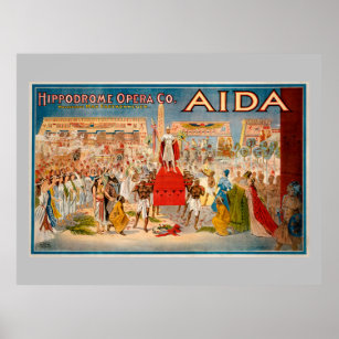 Aida opera vintage poster (1908)