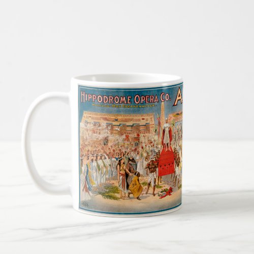 Aida opera vintage poster 1908 coffee mug