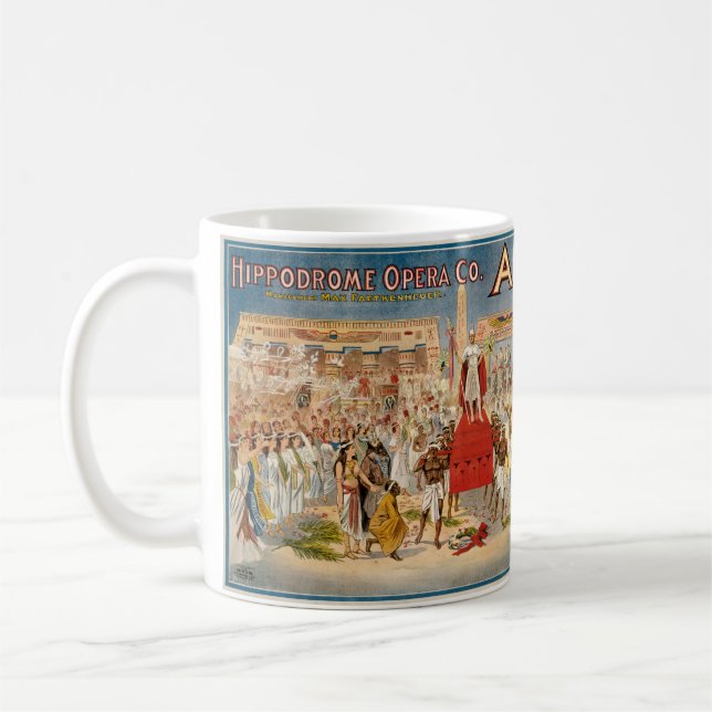 Aida opera vintage poster (1908) coffee mug (Left)