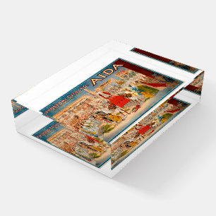 Aida opera vintage poster (1908) paperweight