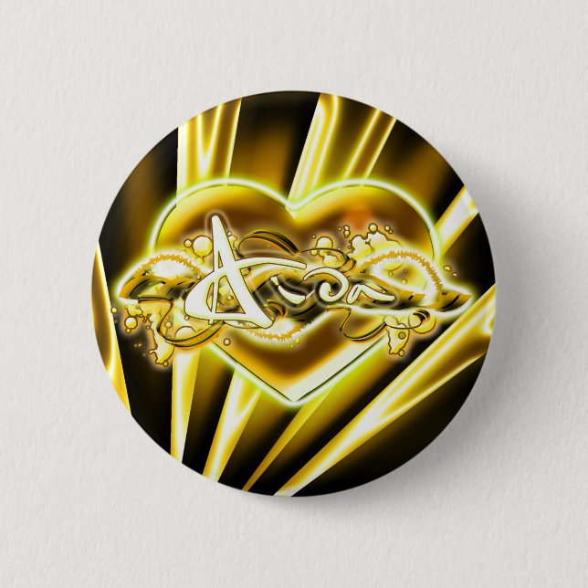Aida Pinback Button (Front)