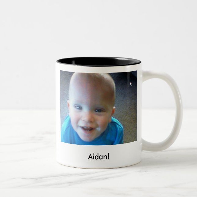 Aidan close!, Aidan! Two-Tone Coffee Mug (Right)