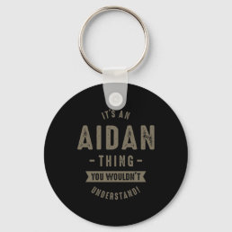 Aidan Name Keychain