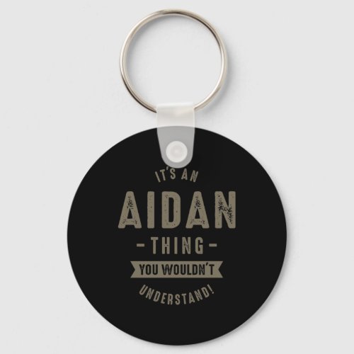 Aidan Name Keychain