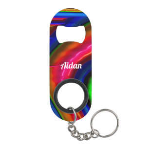 AIDAN ~ Seeping Color ~ Original Fractal ~ Keych Keychain Bottle Opener
