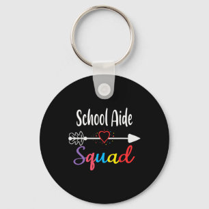Aide Squad Fun Back To School Teacher Supplies Keychain
