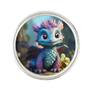 Aiden, a Whimsical Dragon Lapel Pin
