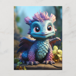 Aiden, a Whimsical Dragon Postcard