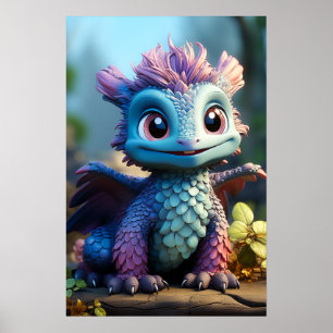 Aiden, a Whimsical Dragon  Poster