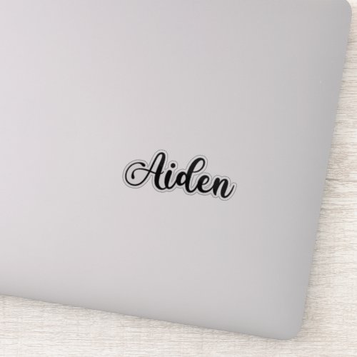 Aiden Name - Handwritten Calligraphy Sticker