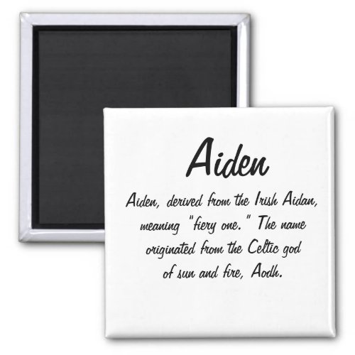 Aiden Name Meaning Magnet