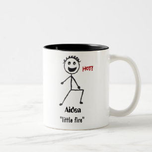 Aiden name meaning Two-Tone coffee mug