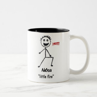 Aiden name meaning Two-Tone coffee mug