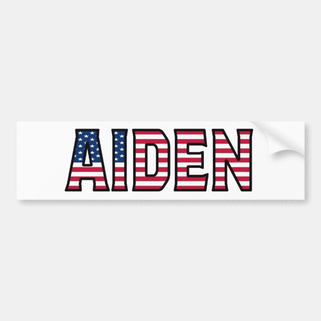 Aiden Name Vorname USA Aufkleber Sticker Auto (Front)