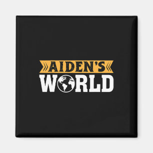 Aidenacesarmy fight against cancer Aiden’s world 1 Magnet