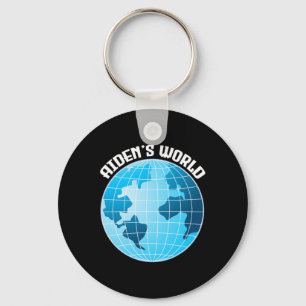 Aidenacesarmy fight against cancer Aiden’s world Keychain