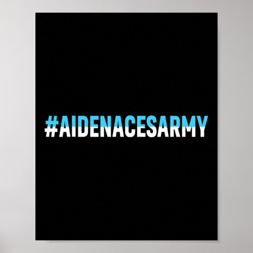 Aidenacesarmy Fight Against Cancer Leukemia Aiden’ Poster