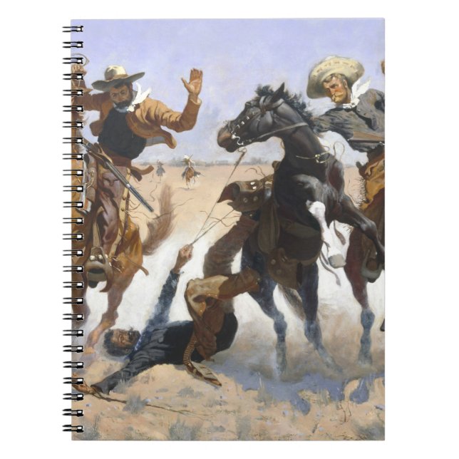 Aiding A Comrade 1890 Frederic Remington Notebook (Front)