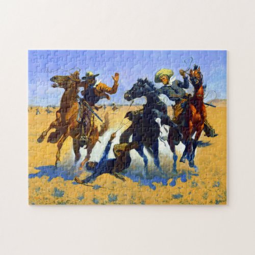 Aiding a Comrade Frederic Remington 1890 Jigsaw Puzzle