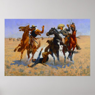 Aiding a Comrade Frederic Remington 1890 Poster