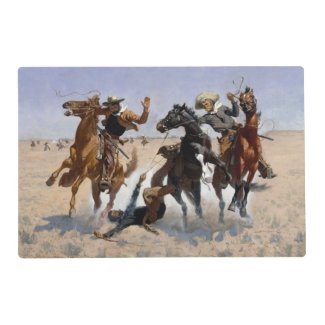 Aiding a Comrade Remington Fine Art Placemat